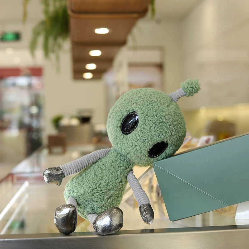 Green Alien Plushie Doll