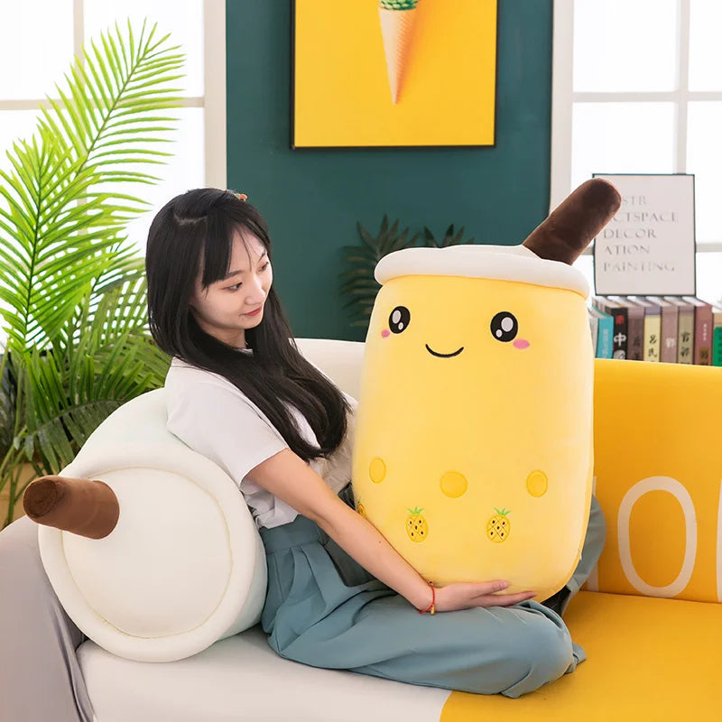 Giant Bubble Tea 27.5" Boba Milk Plushies