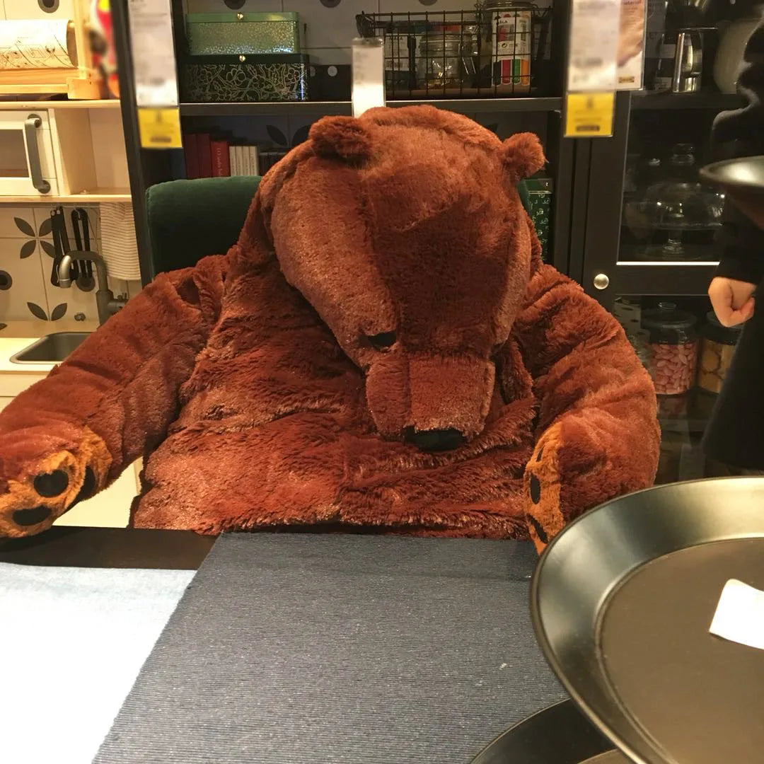 Grizzly Brown Teddy Bear Plushie 13.7"-37.4" Stuffed Animal