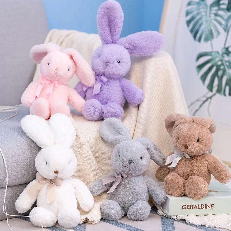 Bunny Rabbit with Bow Tie Plushie 9.8" Stuffed Animal