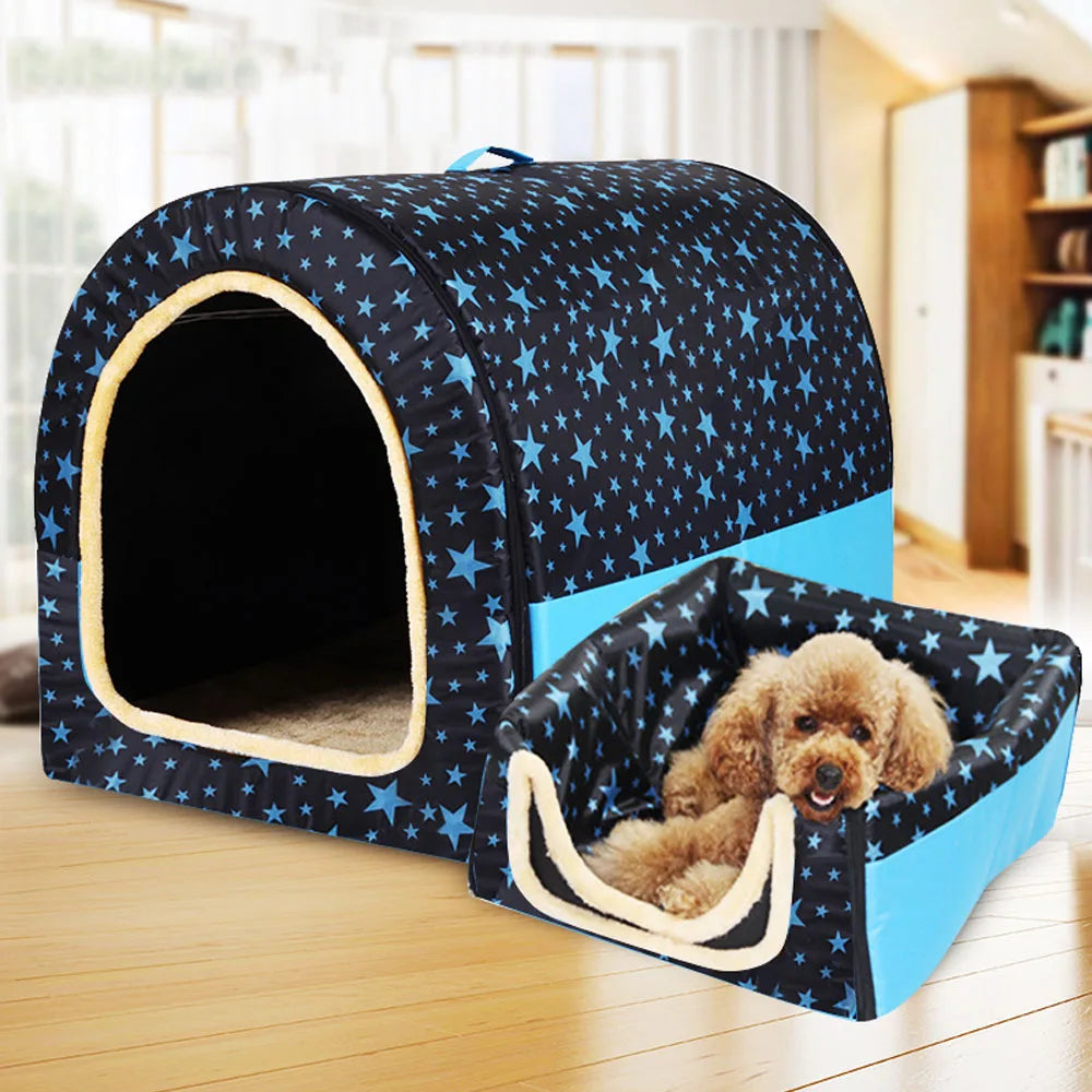 Tribute Dual-Orientation Plush Dog House