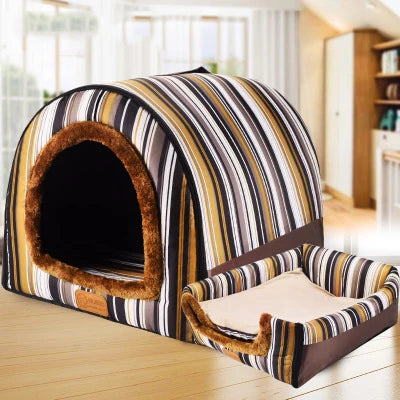 Tribute Dual-Orientation Plush Dog House