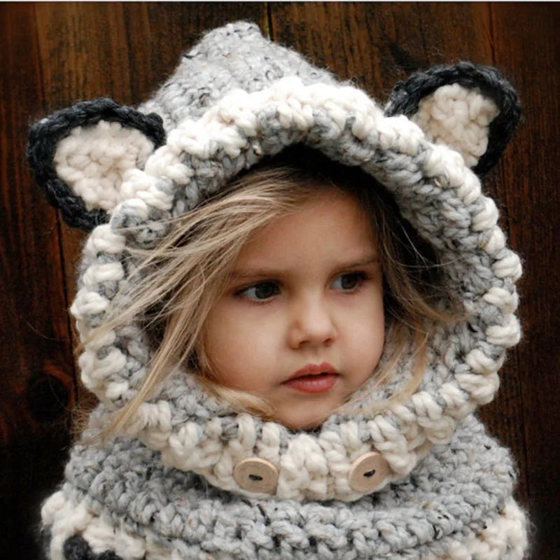Fox Ears Winter Plush Costume Hat