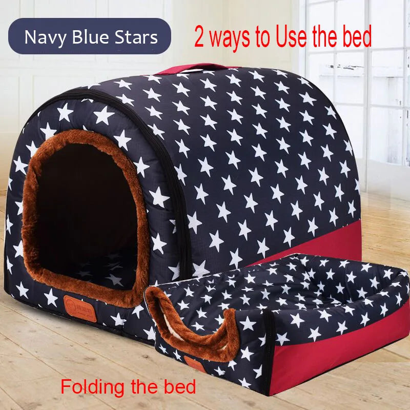 Tribute Dual-Orientation Plush Dog House