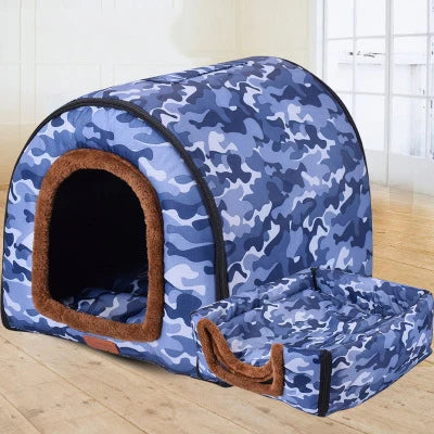 Tribute Dual-Orientation Plush Dog House