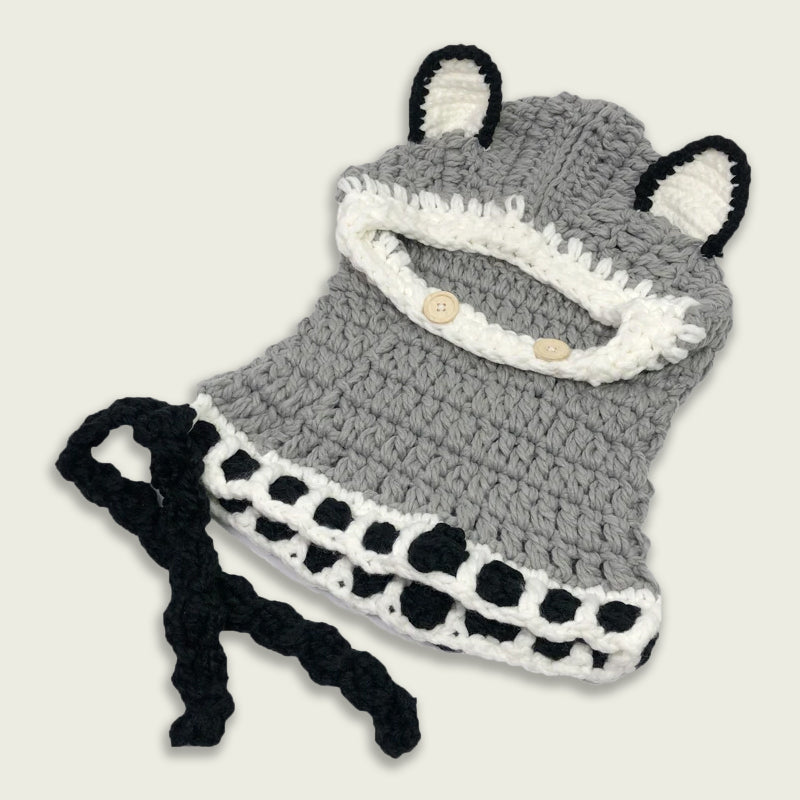 Fox Ears Winter Plush Costume Hat