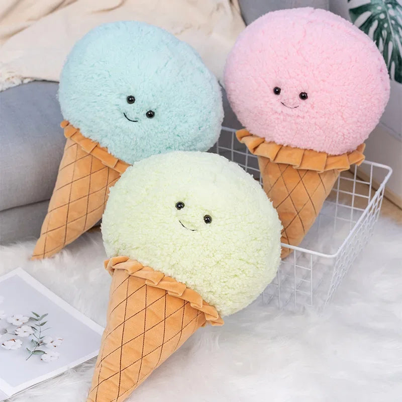 Chocolate Ice Cream Scoop on a Cone