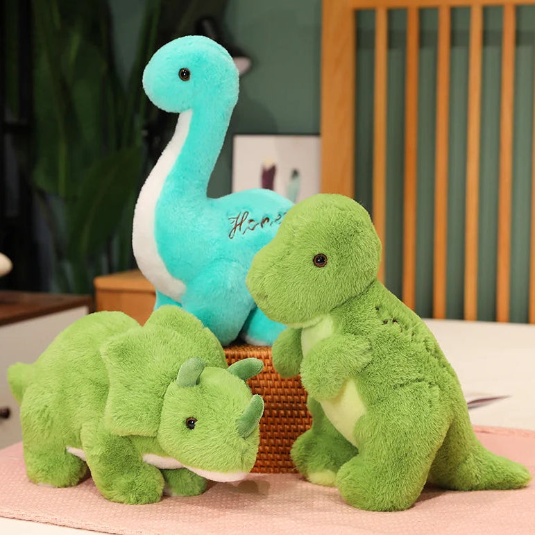 Sky Blue Baby Brontosaurus Stuffed Animal