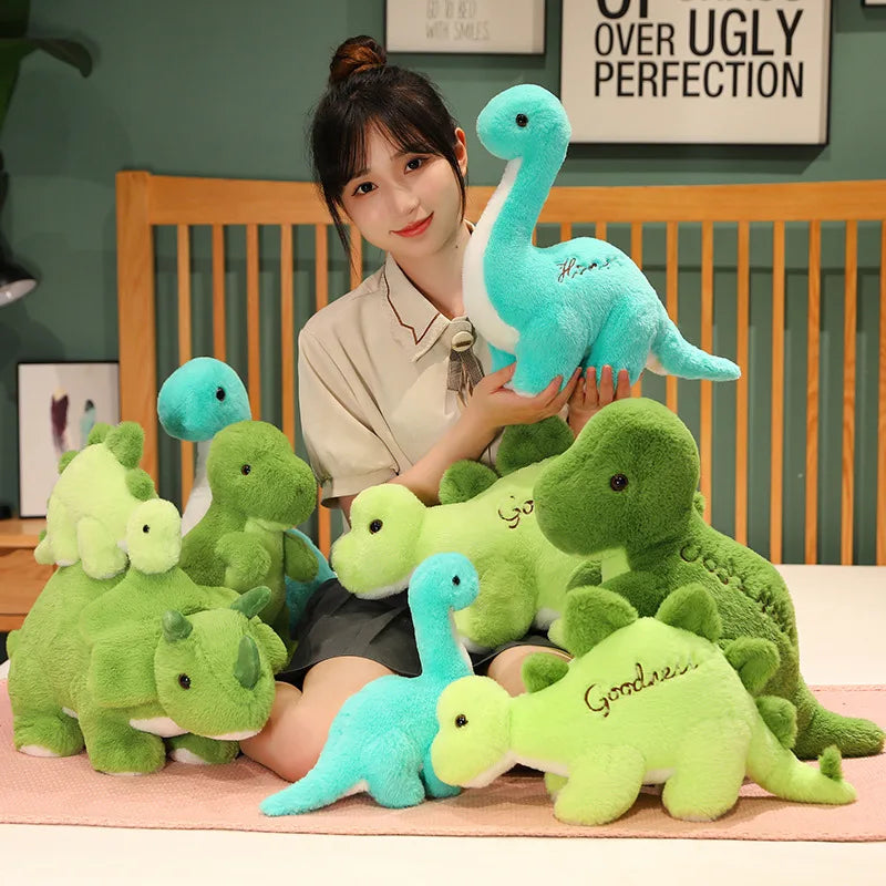 Lime Green Baby Stegosaurus Stuffed Animal