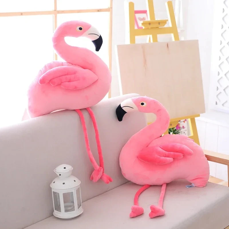 Pink Flamingo Plushie 9.8"-15.7" Bird Stuffed Animal