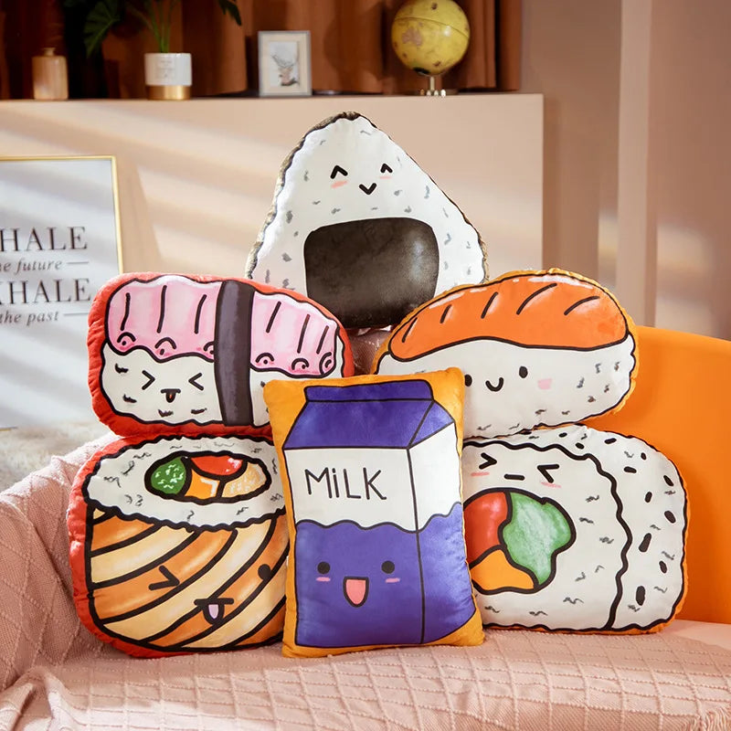 Onigiri Printed Plushie Pillow