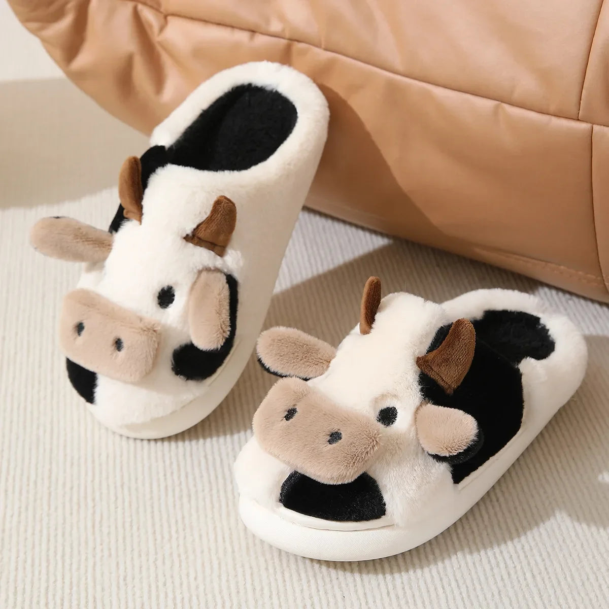 Cow Plush Slippers