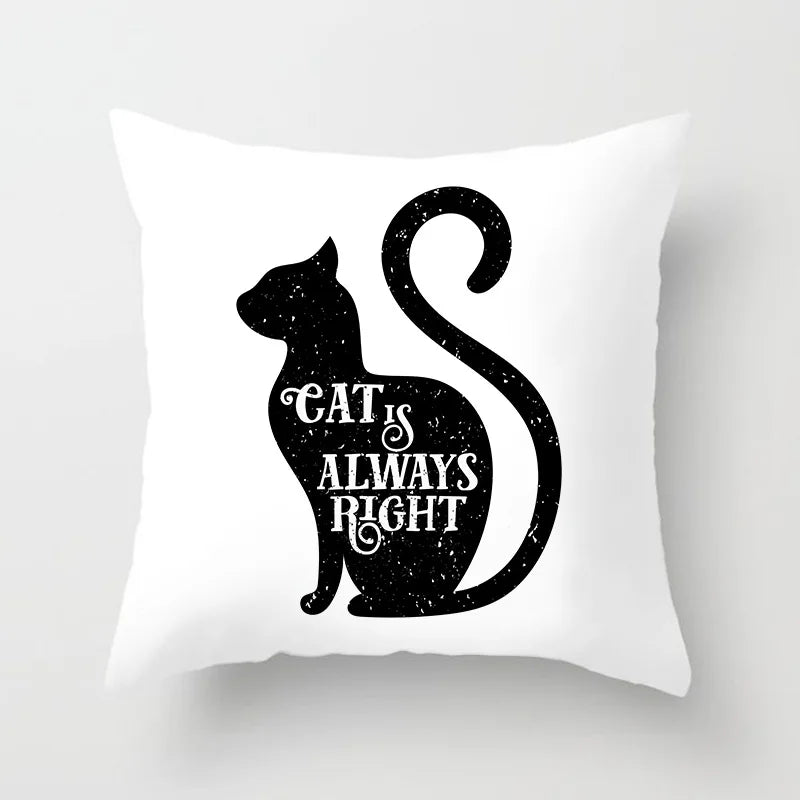 Cat Is Always Right Plush Pillow Case