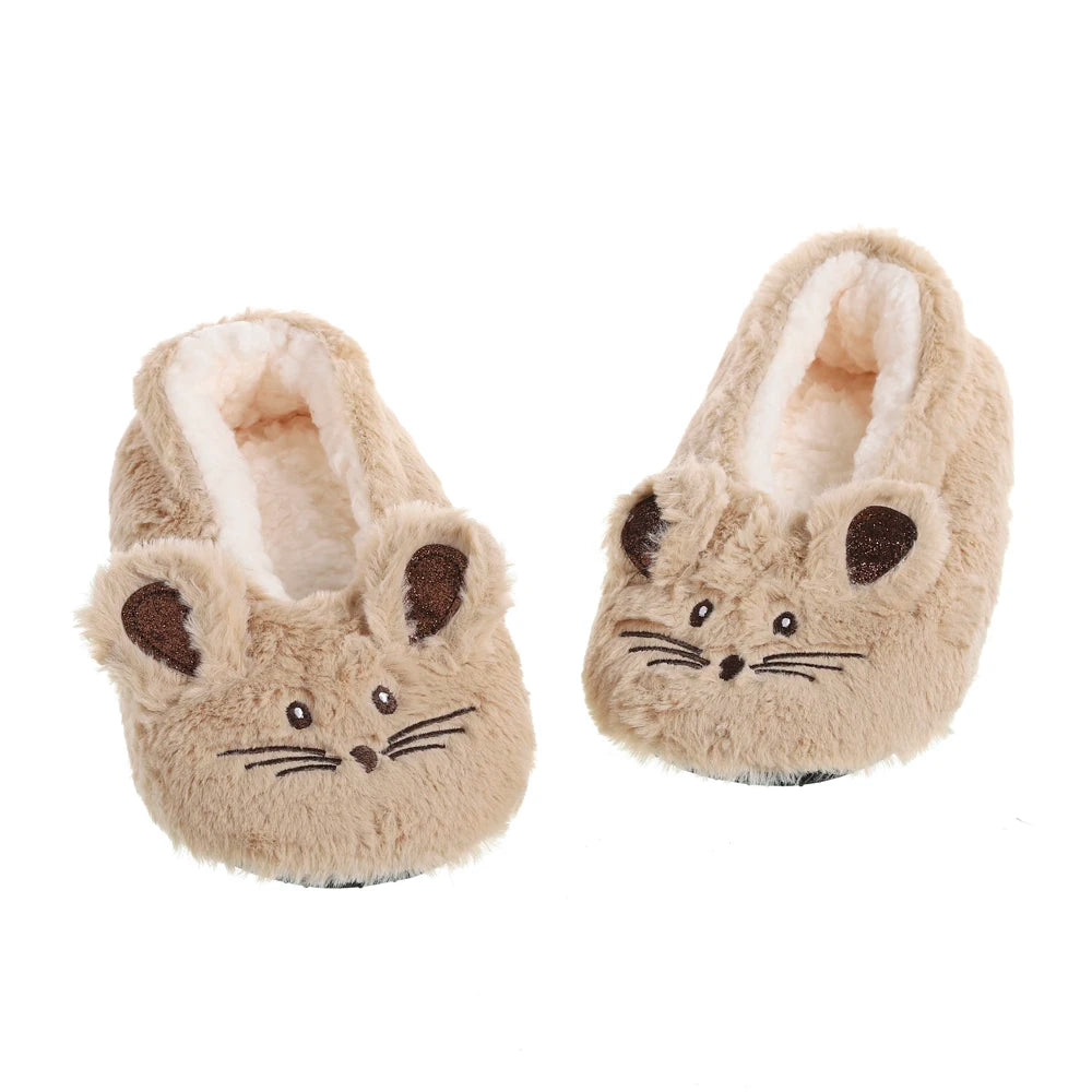 Mouse Plush Slippers