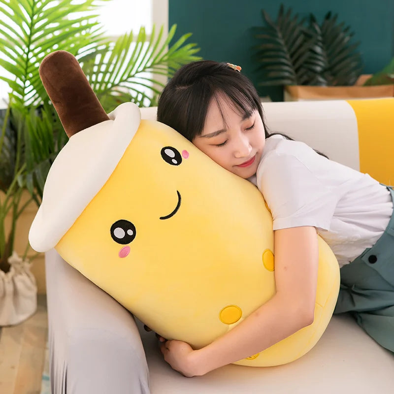 Giant Bubble Tea 27.5" Boba Milk Plushies