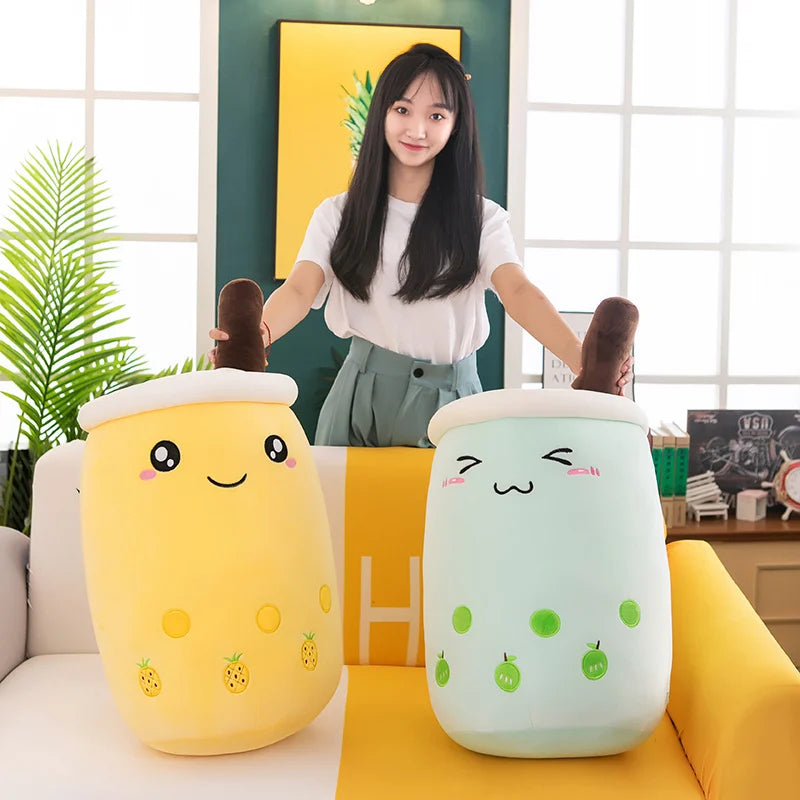 Giant Bubble Tea 27.5" Boba Milk Plushies