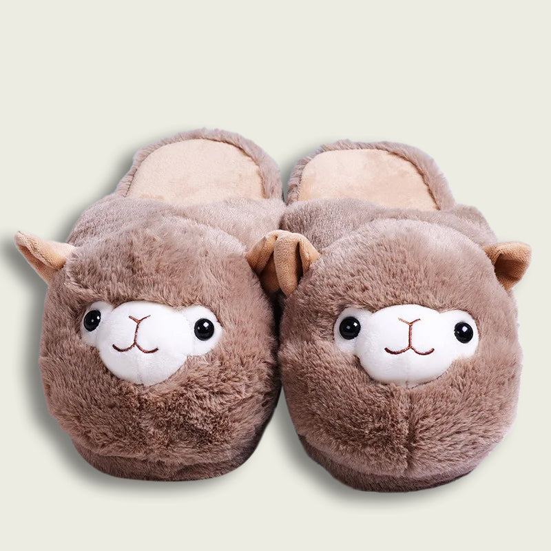 Alpaca Plush Slippers