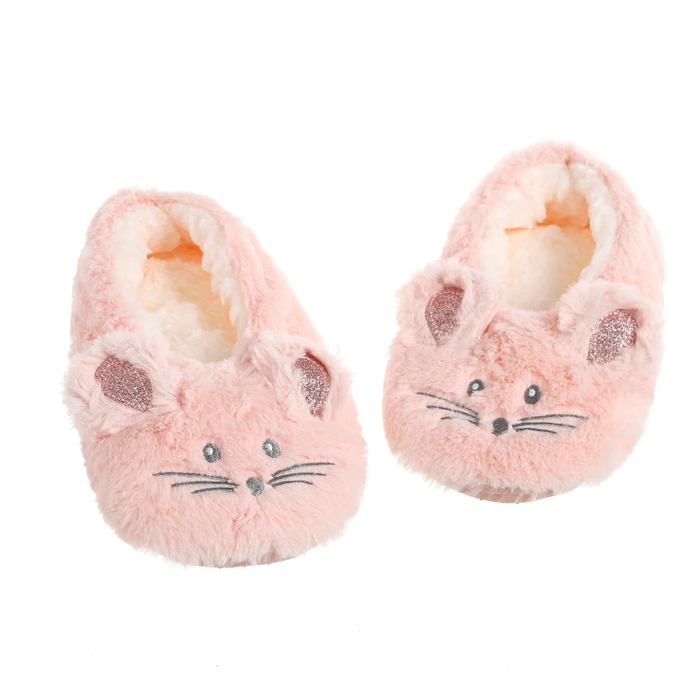 Mouse Plush Slippers