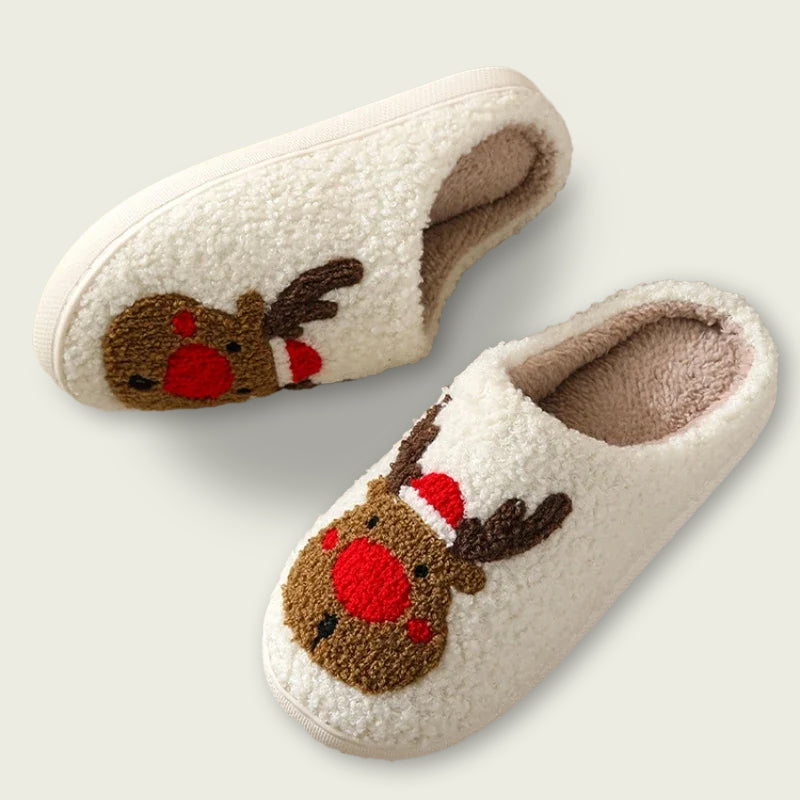 Reindeer Plush Slippers