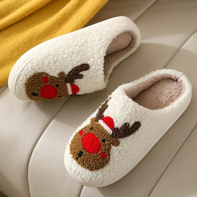 Reindeer Plush Slippers