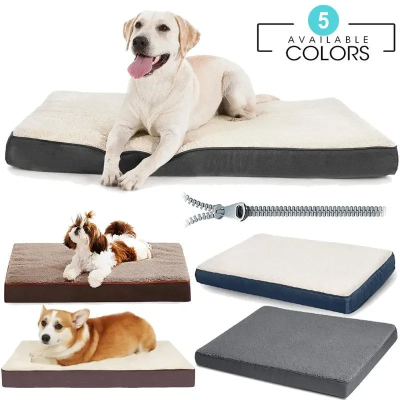 Memory Foam Dog Mattress with Removable Washable Shell