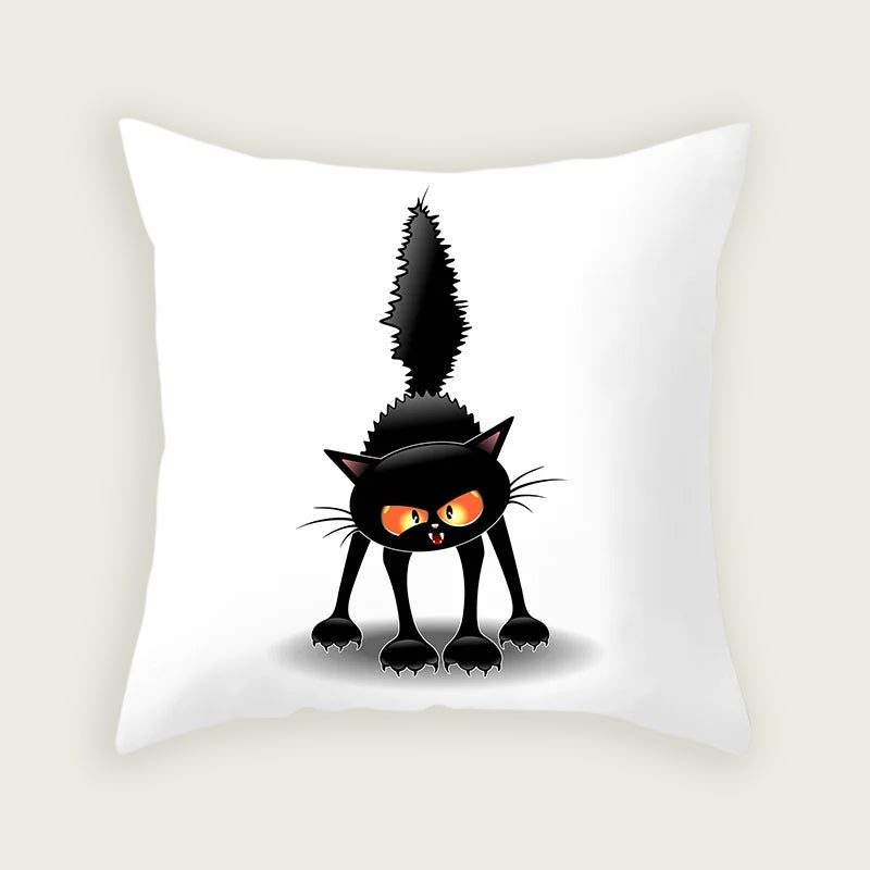 Angry Kitten Plush Pillow Case