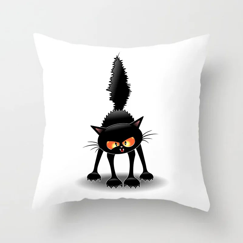 Angry Kitten Plush Pillow Case