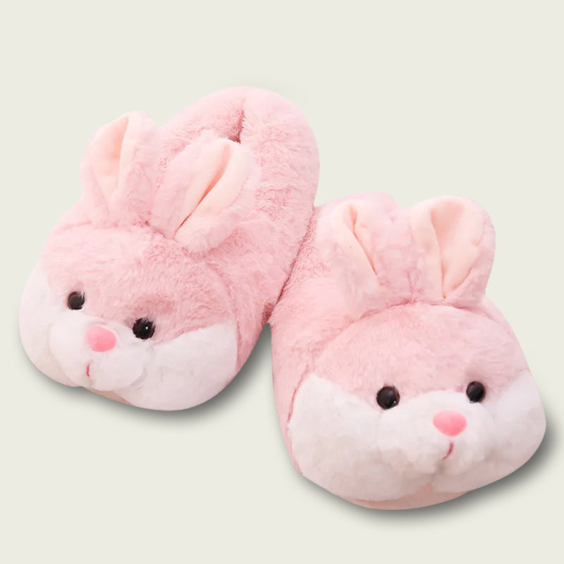 Bunny Rabbit Plush Slippers