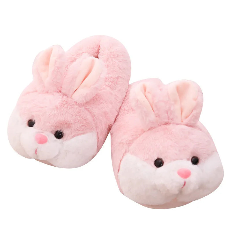 Bunny Rabbit Plush Slippers