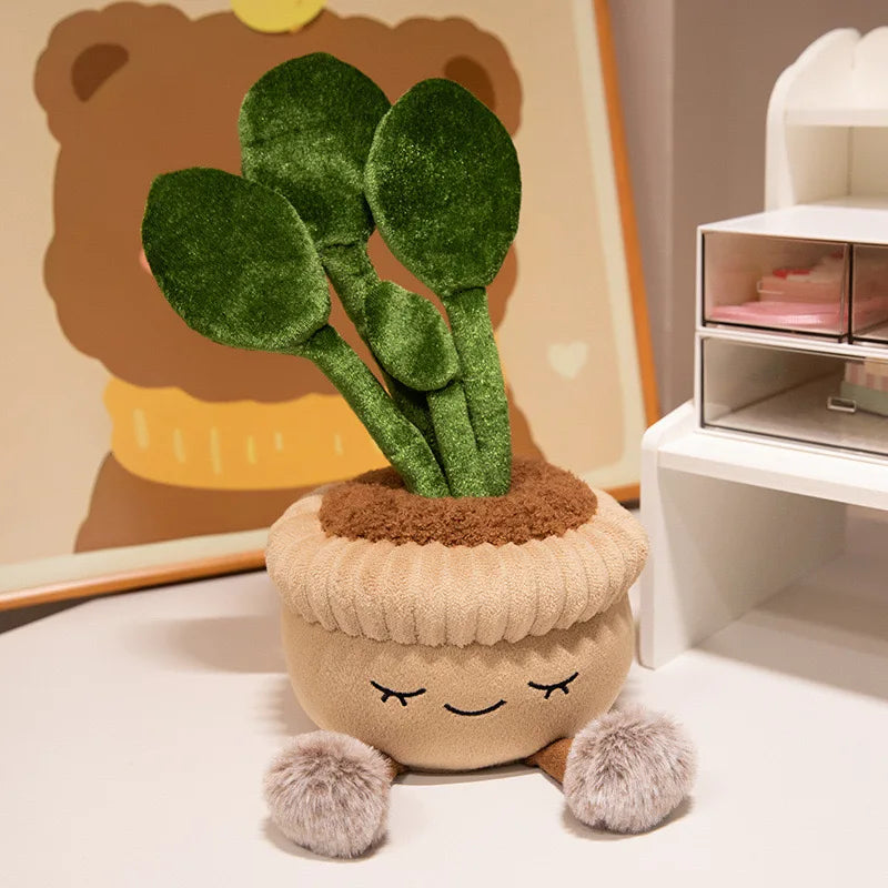 Succulent Cactus Potted Plant Plushie