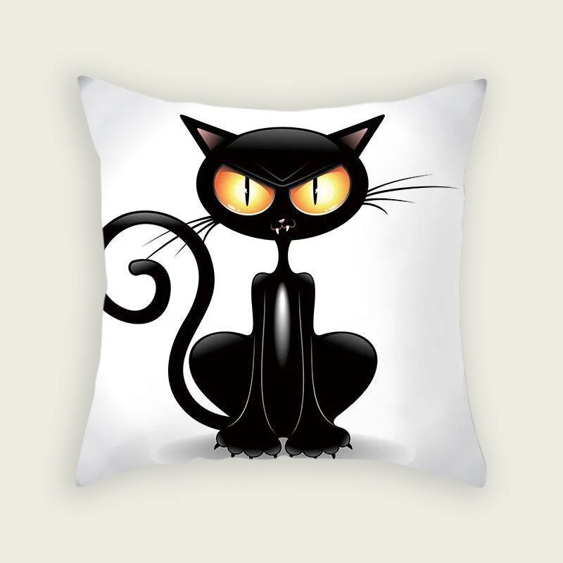 Angry Cat Plush Pillow Case