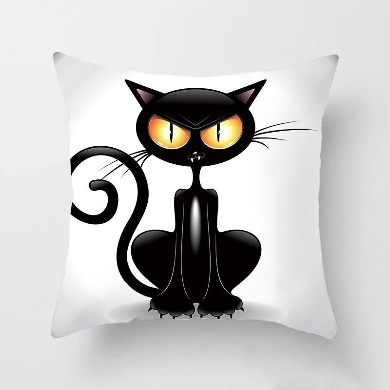 Angry Cat Plush Pillow Case