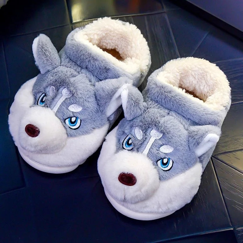 Husky Plush Slippers