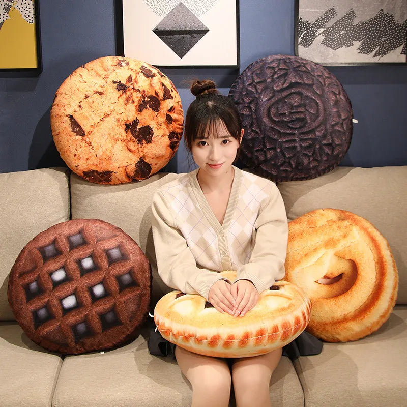 Chocolate Chip Cookie Plush Pillow Cushion