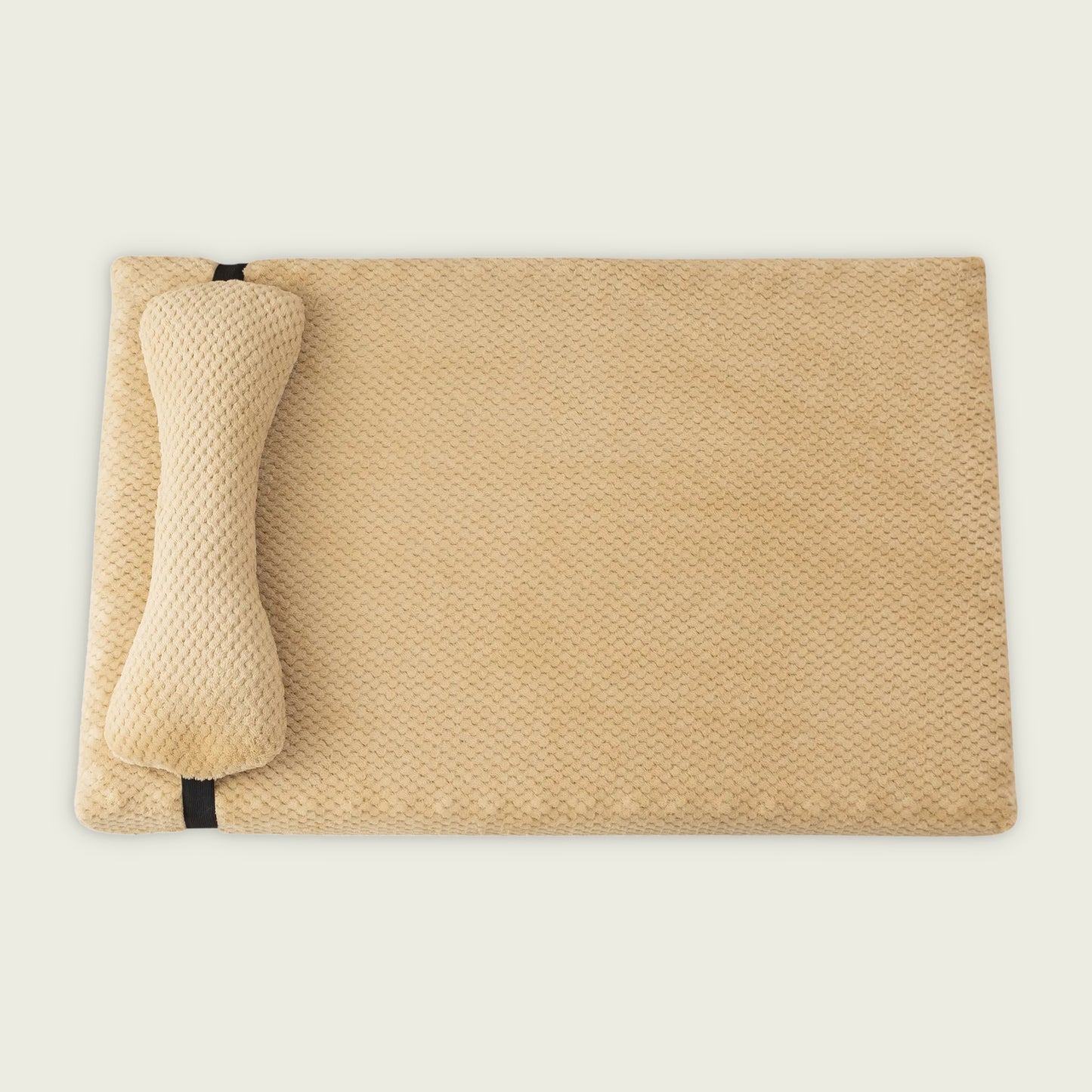 Plush Dog Mattress Pad with Bone Pillow
