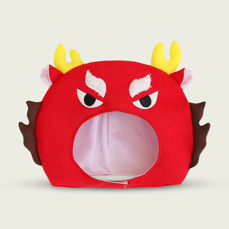 Red Monster Plush Costume Hat