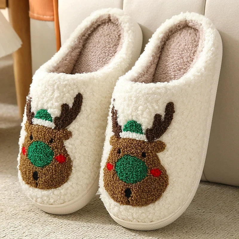 Reindeer Plush Slippers
