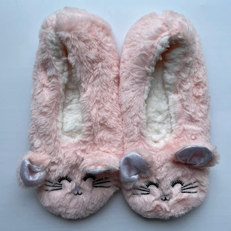 Mouse Plush Slippers