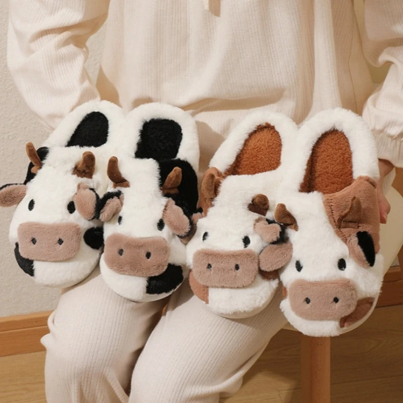 Cow Plush Slippers