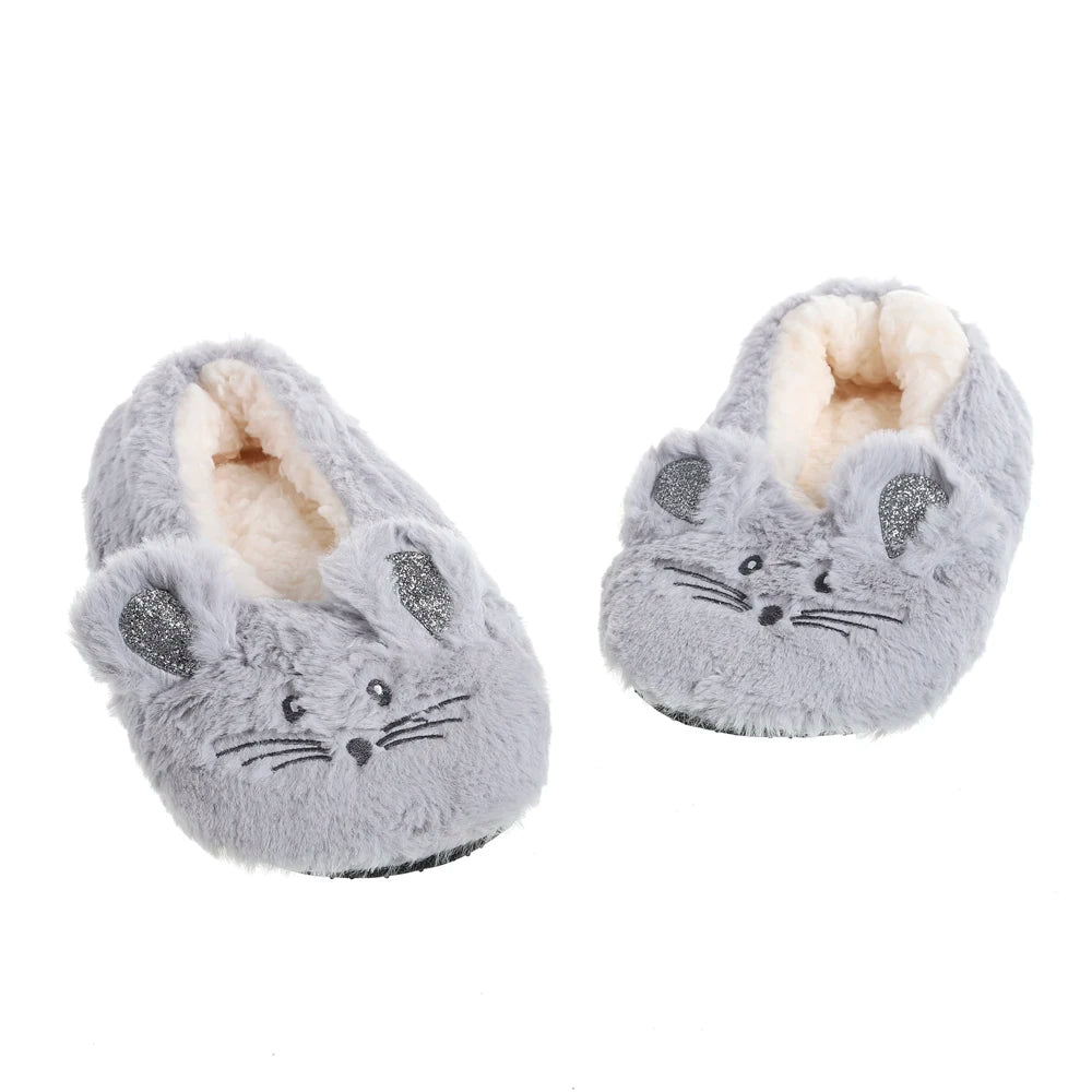 Mouse Plush Slippers