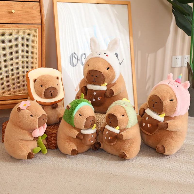 Capybaras in Costume Plushies Cosplay 11.8"-15.7" Stuffed Animals