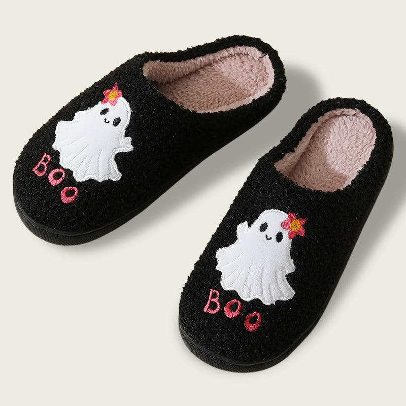 Ghost Boo Plush Slippers