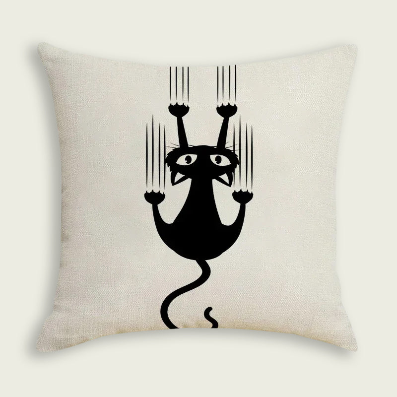 4 Paw Cat Scratch Plush Pillow Case