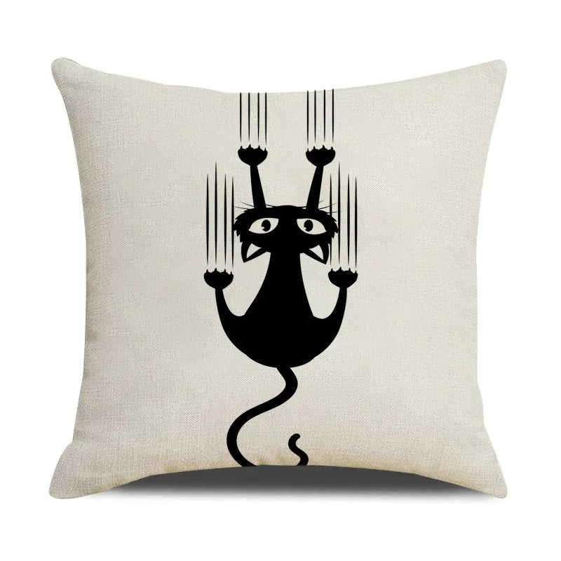 4 Paw Cat Scratch Plush Pillow Case