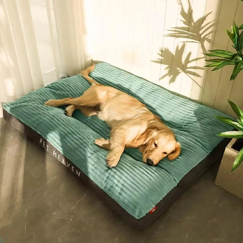Corduroy Plush Dog Mattress Pad