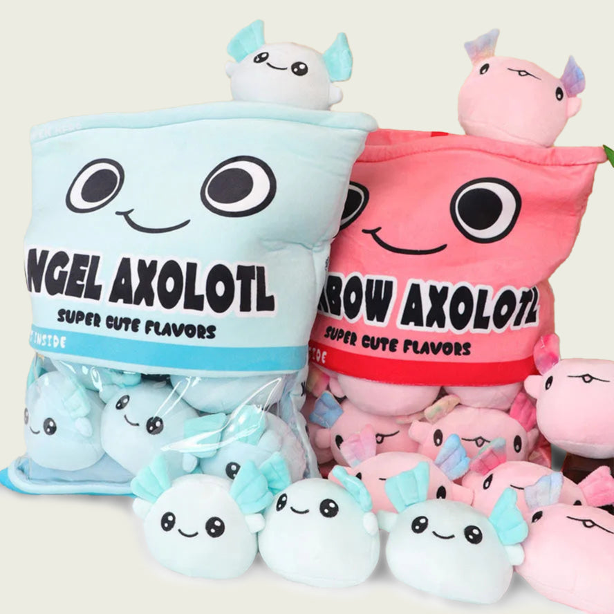 Bag of Mini Axolotl Plushies