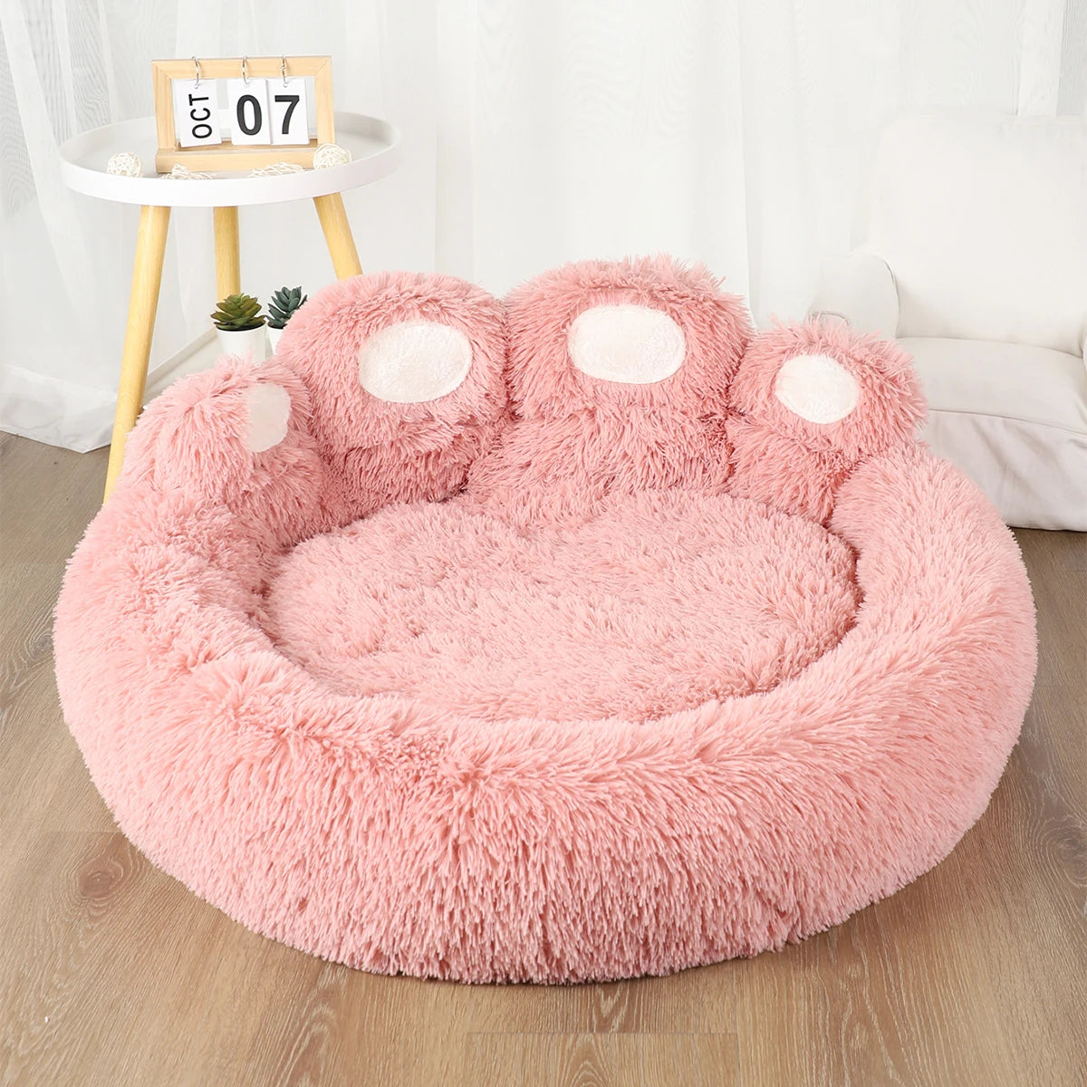Dog Paw Plush Bed