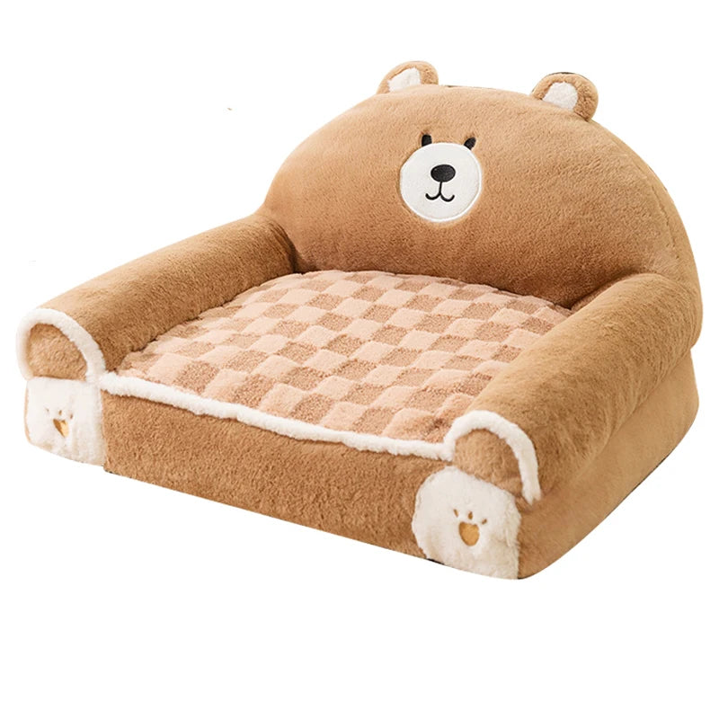 Bear Plush Sofa-Throne for Pets