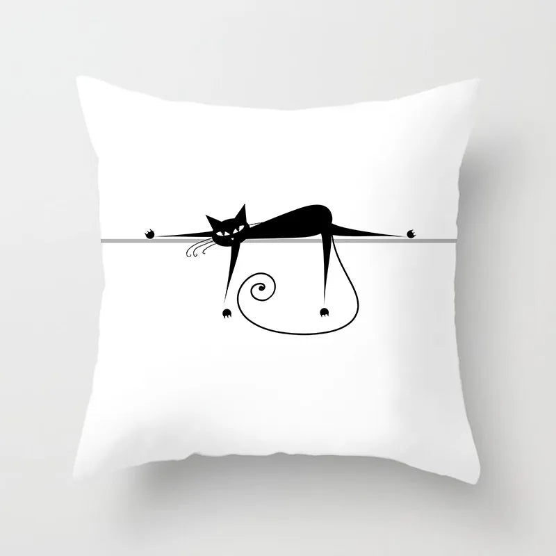 Cat Resting On Edge Plush Pillow Case