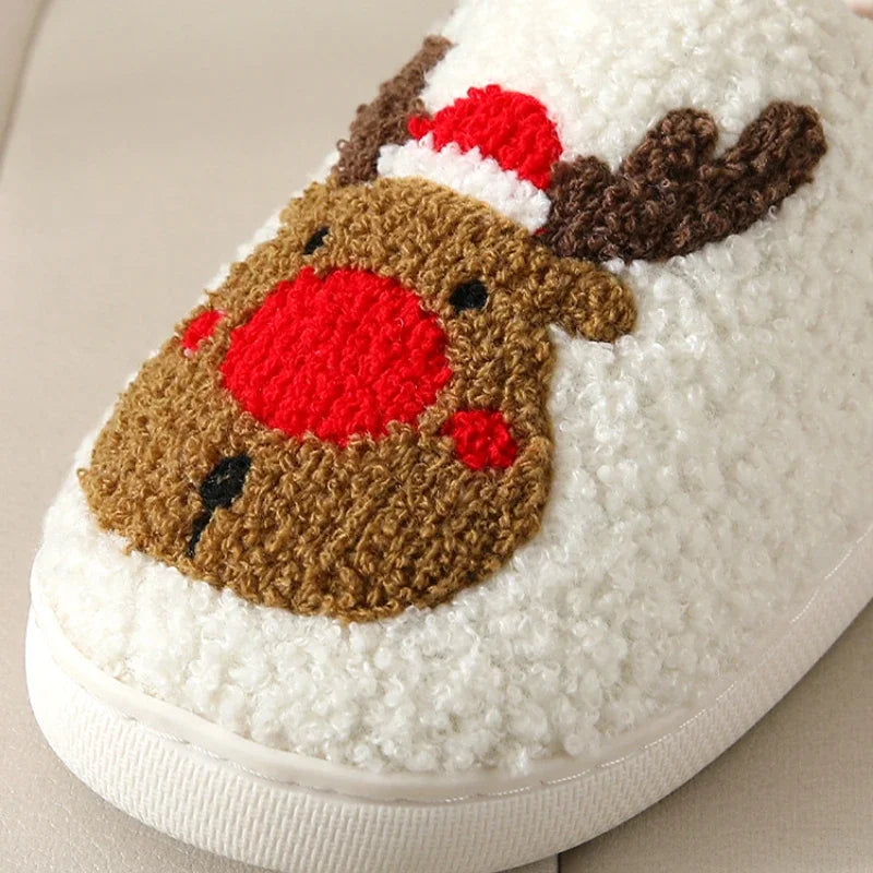 Reindeer Plush Slippers